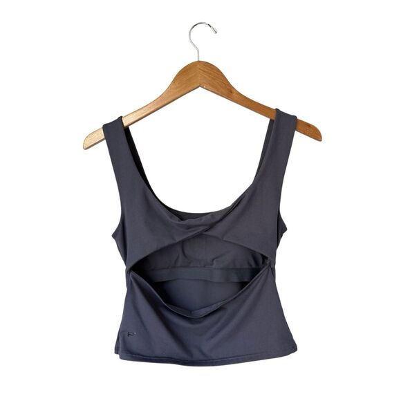 Fabletics Oasis Twist Back Built In Bra Tank In Pewter/Gray Size M - Picture 6 of 12